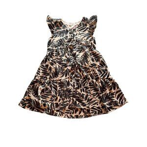 Hayden, Leaf Print Girls Dress, Medium 55% OFF ❌